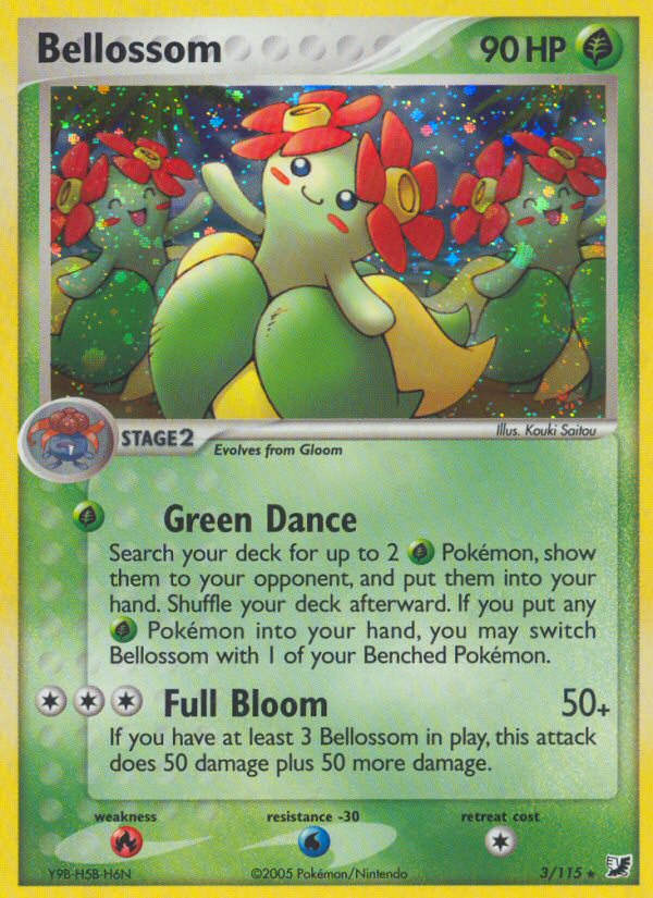 Bellossom (3/115) [EX: Unseen Forces] | Tabernacle Games