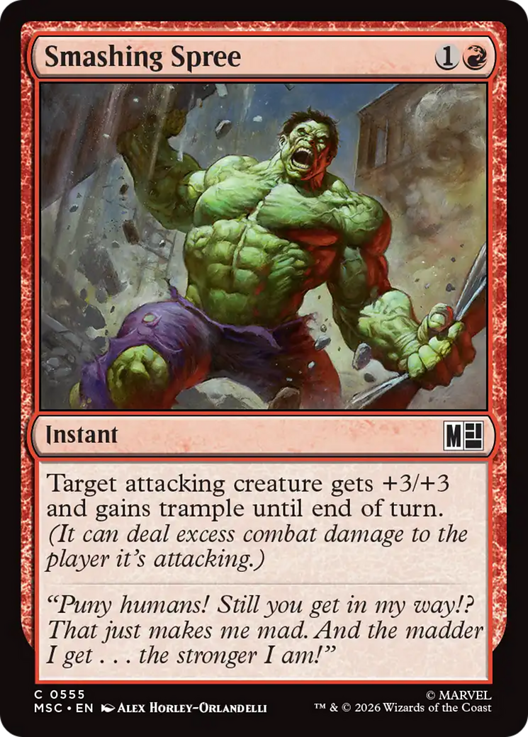 Smashing Spree [Marvel Super Heroes Commander] | Tabernacle Games