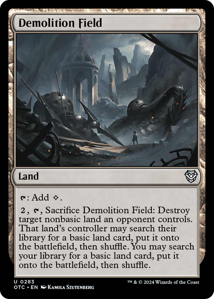 Demolition Field [Outlaws of Thunder Junction Commander] | Tabernacle Games