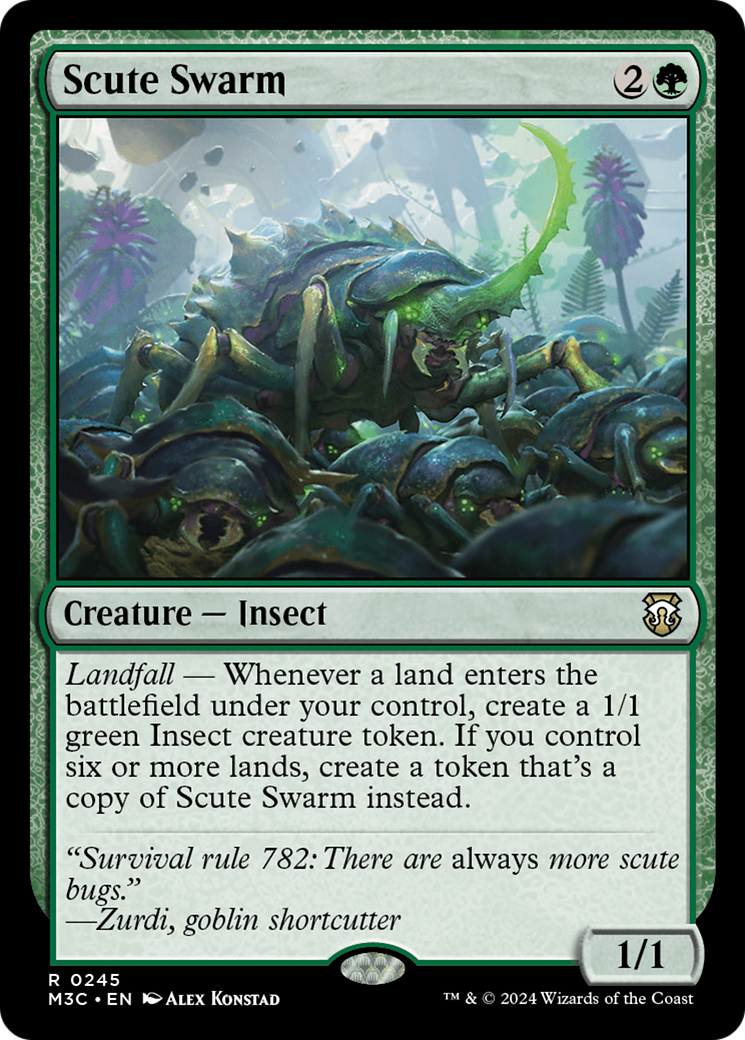 Scute Swarm (Ripple Foil) [Modern Horizons 3 Commander] | Tabernacle Games