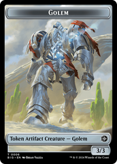 Golem // Plot Double-Sided Token [Outlaws of Thunder Junction: The Big Score Tokens] | Tabernacle Games