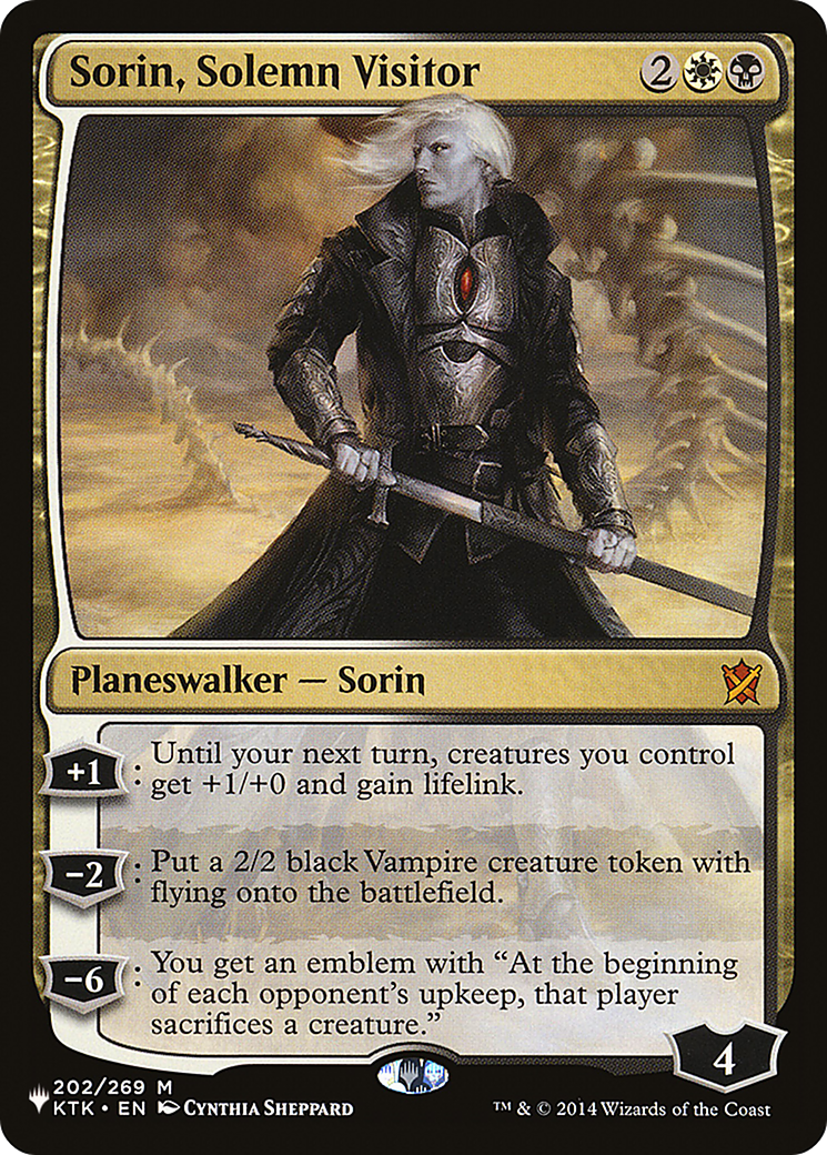 Sorin, Solemn Visitor [The List] | Tabernacle Games