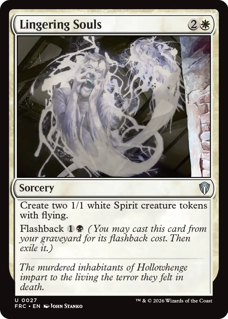 Lingering Souls [Reality Fracture Commander] | Tabernacle Games