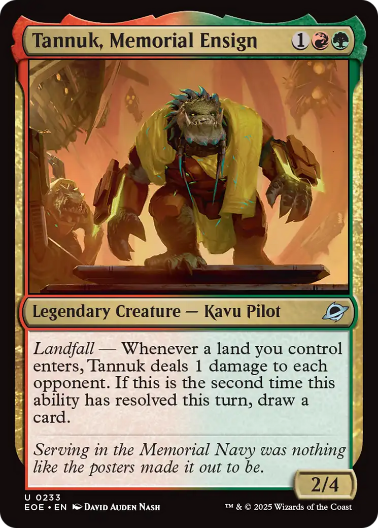 Tannuk, Memorial Ensign [Edge of Eternities] | Tabernacle Games