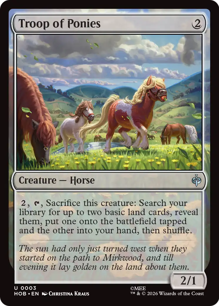 Troop of Ponies [The Hobbit] | Tabernacle Games