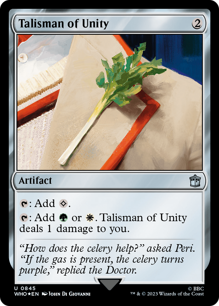 Talisman of Unity (Surge Foil) [Doctor Who] | Tabernacle Games