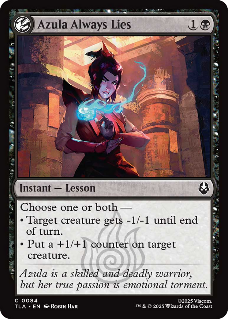 Azula Always Lies [Avatar: The Last Airbender] | Tabernacle Games