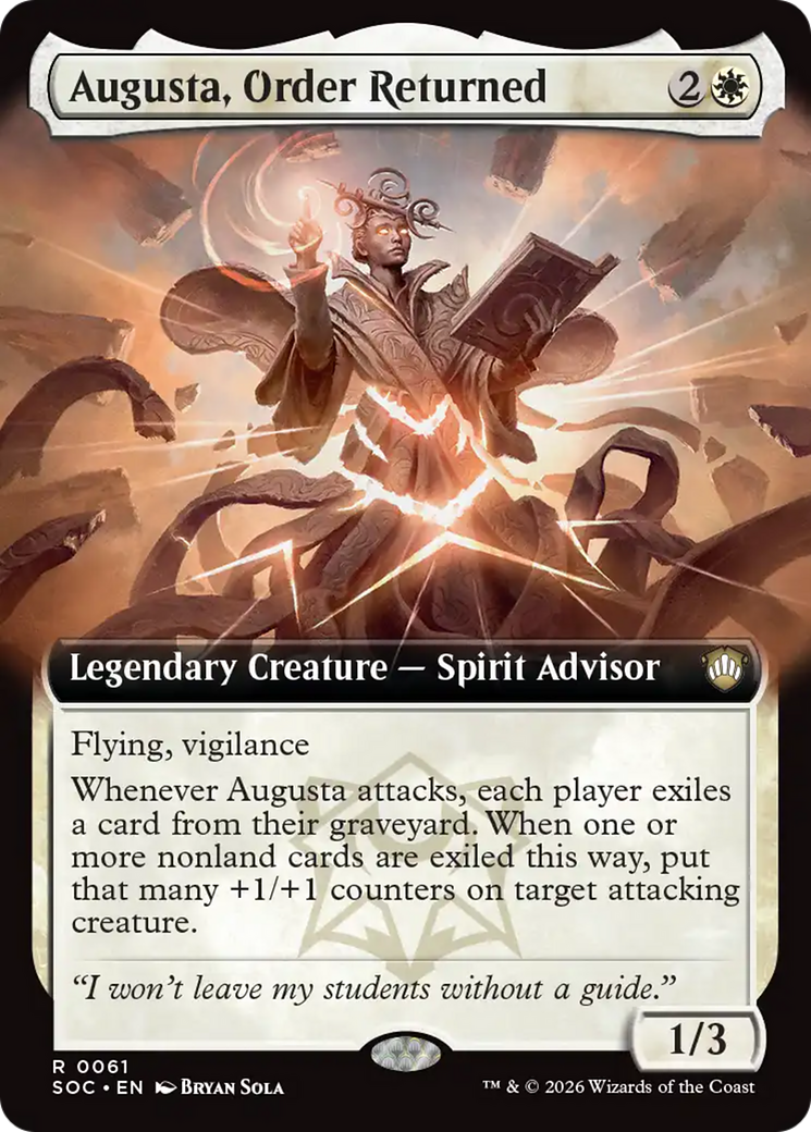 Augusta, Order Returned (Extended Art) [Secrets of Strixhaven Commander] | Tabernacle Games