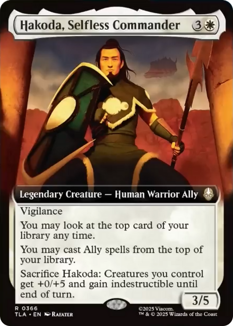 Hakoda, Selfless Commander (Extended Art) [Avatar: The Last Airbender] | Tabernacle Games