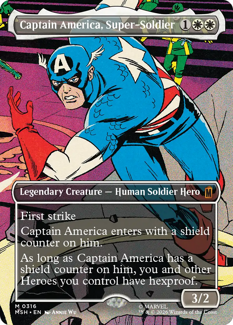 Captain America, Super-Soldier (Borderless) (0316) [Marvel Super Heroes] | Tabernacle Games