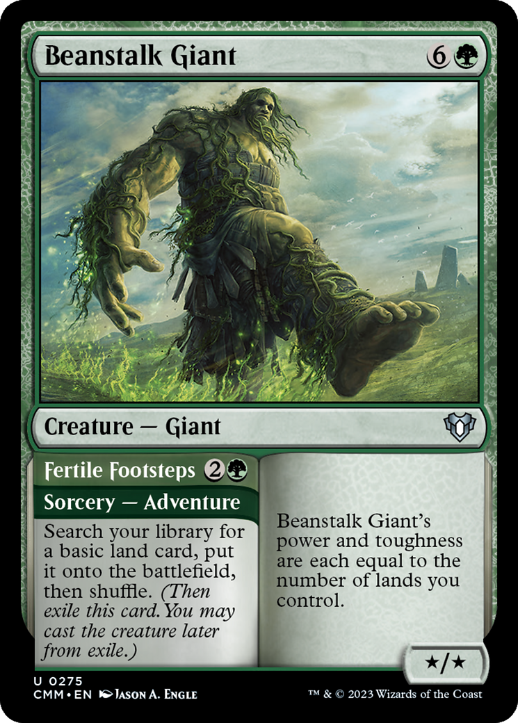 Beanstalk Giant // Fertile Footsteps [Commander Masters] | Tabernacle Games