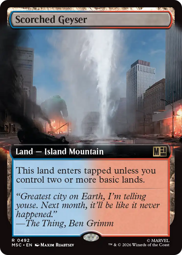Scorched Geyser (Extended Art) [Marvel Super Heroes Commander] | Tabernacle Games
