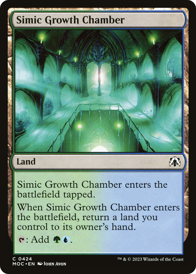 Simic Growth Chamber [March of the Machine Commander] | Tabernacle Games