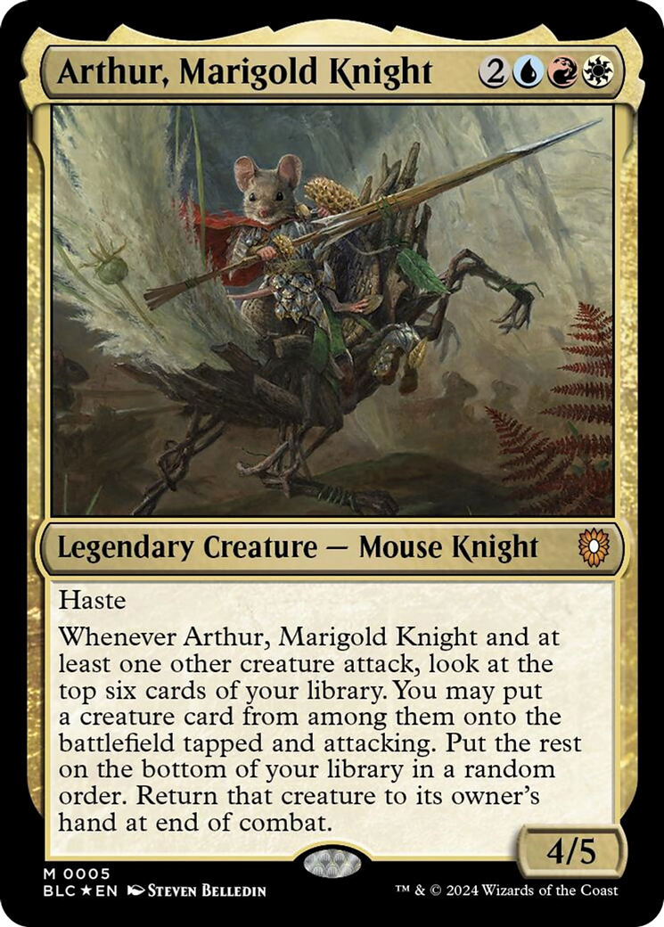 Arthur, Marigold Knight [Bloomburrow Commander] | Tabernacle Games