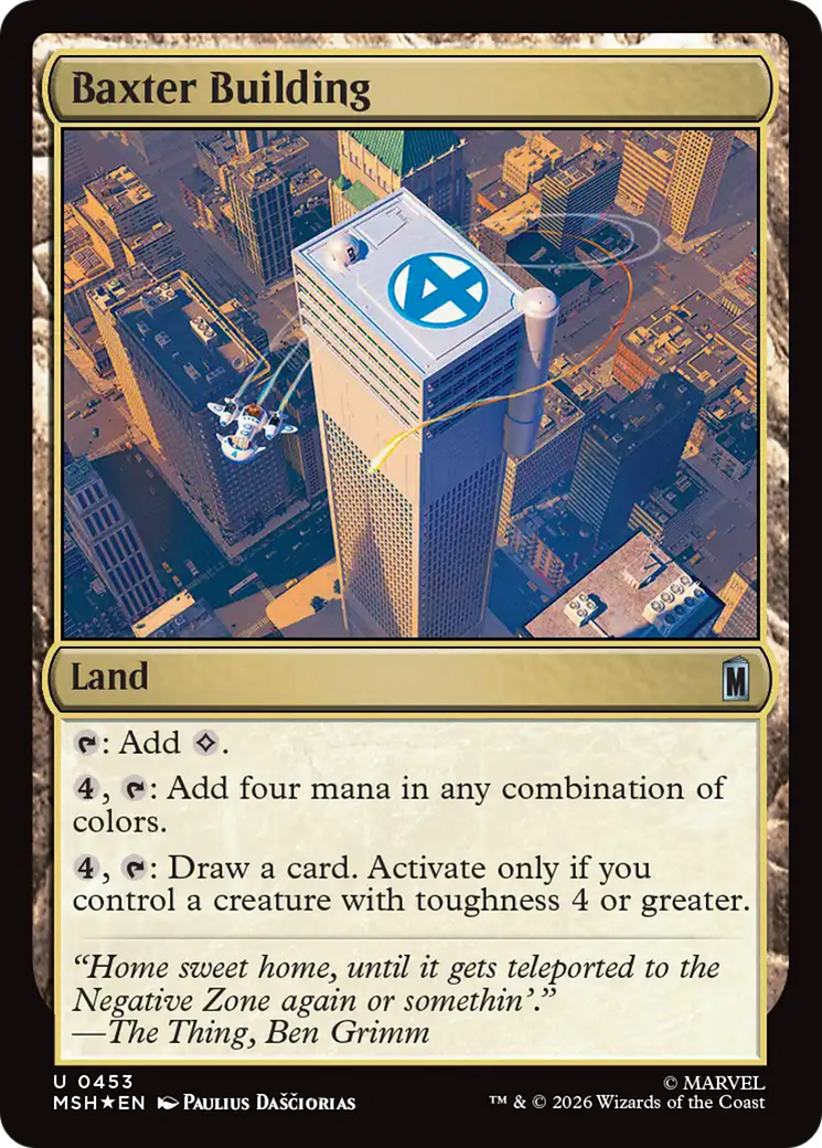 Baxter Building (Surge Foil) [Marvel Super Heroes] | Tabernacle Games