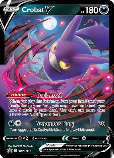 Crobat V (SWSH110) [Sword & Shield: Black Star Promos] | Tabernacle Games