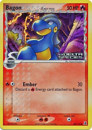 Bagon (58/113) (Delta Species) (Stamped) [EX: Delta Species] | Tabernacle Games