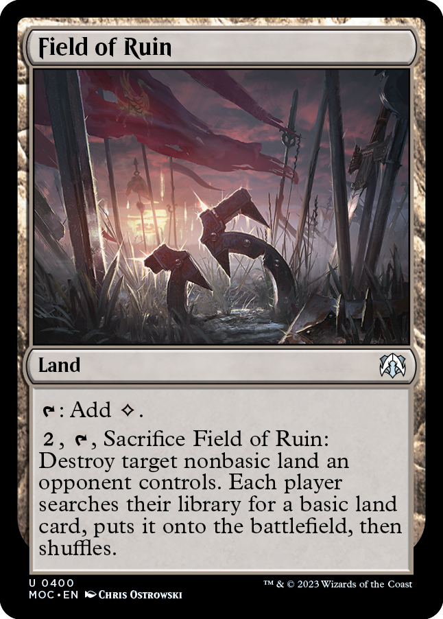 Field of Ruin [March of the Machine Commander] | Tabernacle Games