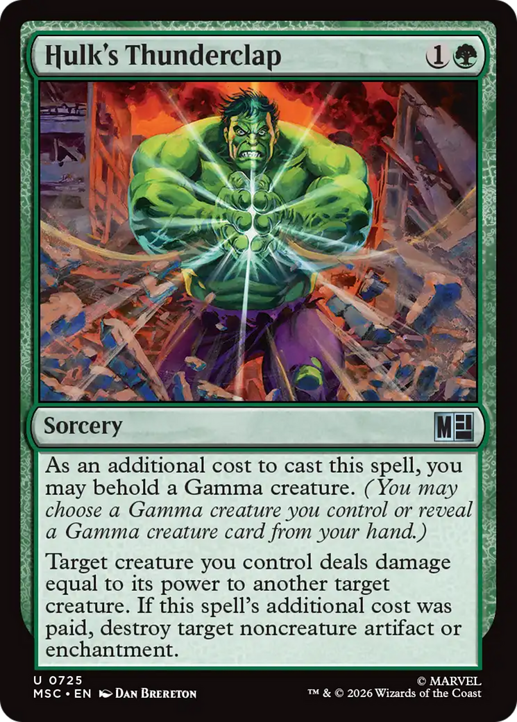 Hulk's Thunderclap [Marvel Super Heroes Commander] | Tabernacle Games