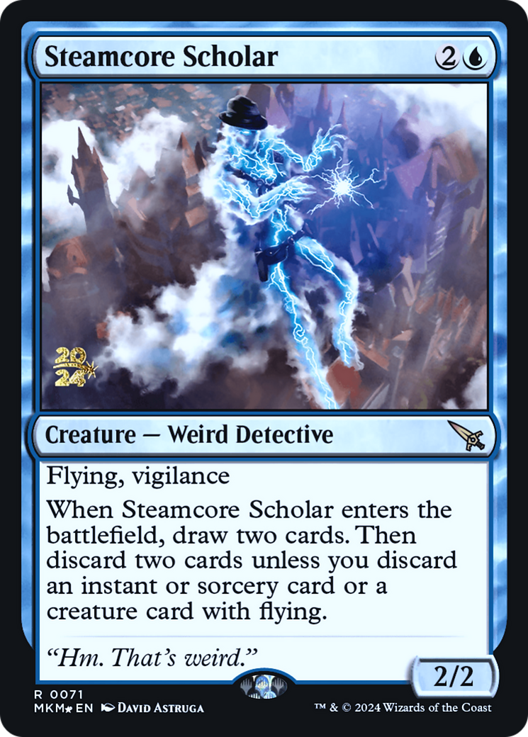 Steamcore Scholar [Murders at Karlov Manor Prerelease Promos] | Tabernacle Games