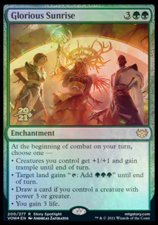 Glorious Sunrise [Innistrad: Crimson Vow Prerelease Promos] | Tabernacle Games