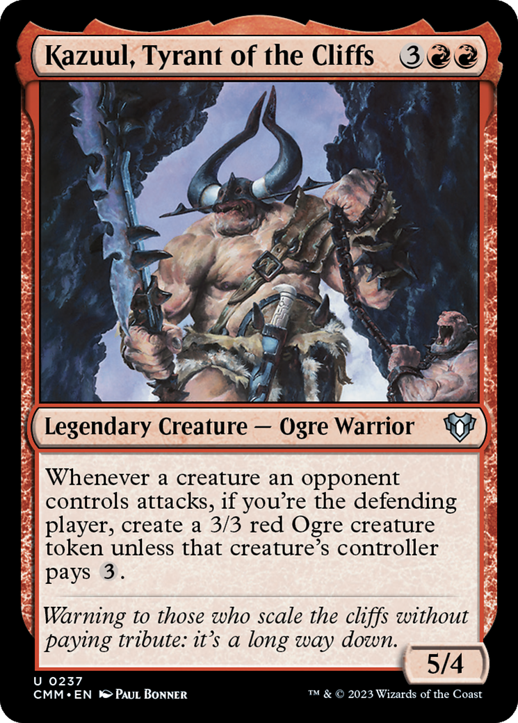 Kazuul, Tyrant of the Cliffs [Commander Masters] | Tabernacle Games