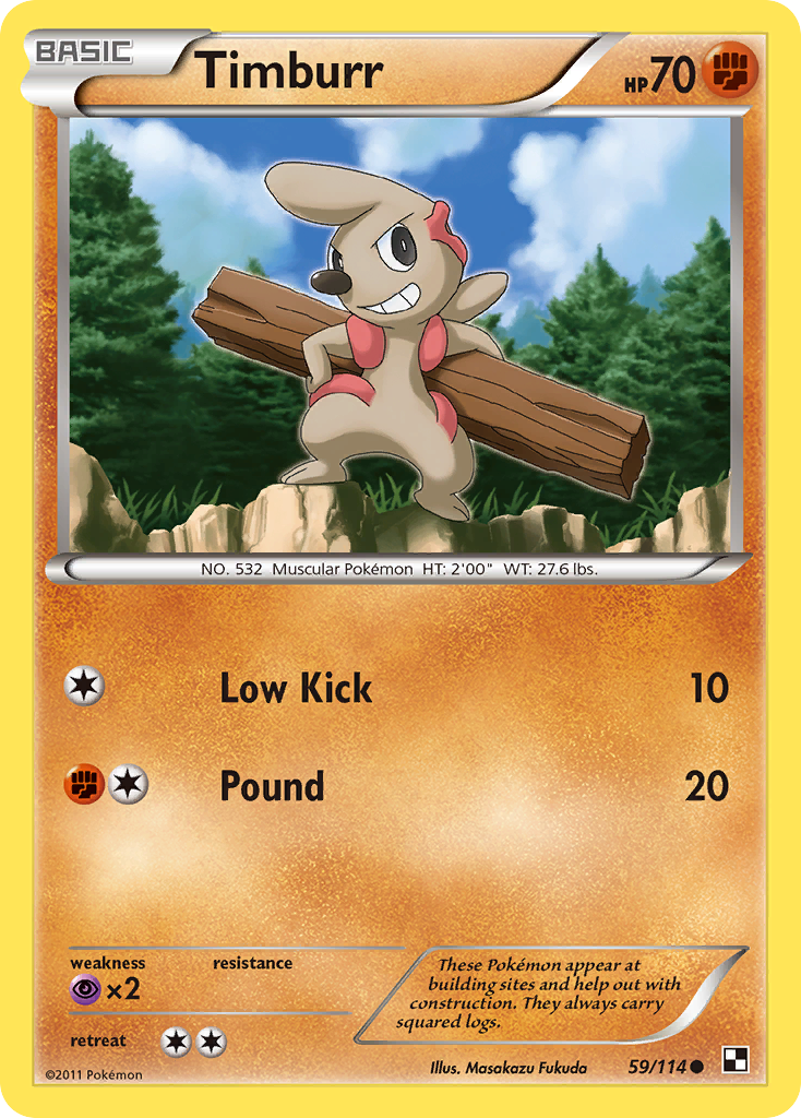 Timburr (59/114) [Black & White: Base Set] | Tabernacle Games