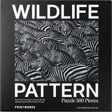 Printworks Wildlife Pattern Puzzle - Zebra | Tabernacle Games