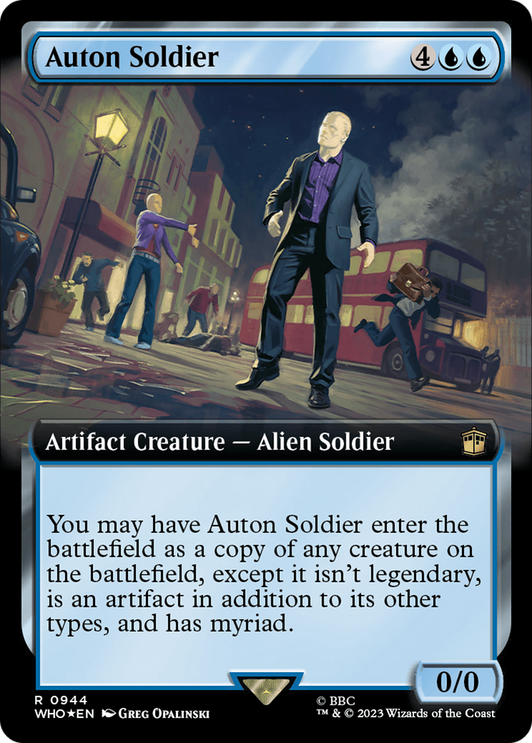 Auton Soldier (Extended Art) (Surge Foil) [Doctor Who] | Tabernacle Games