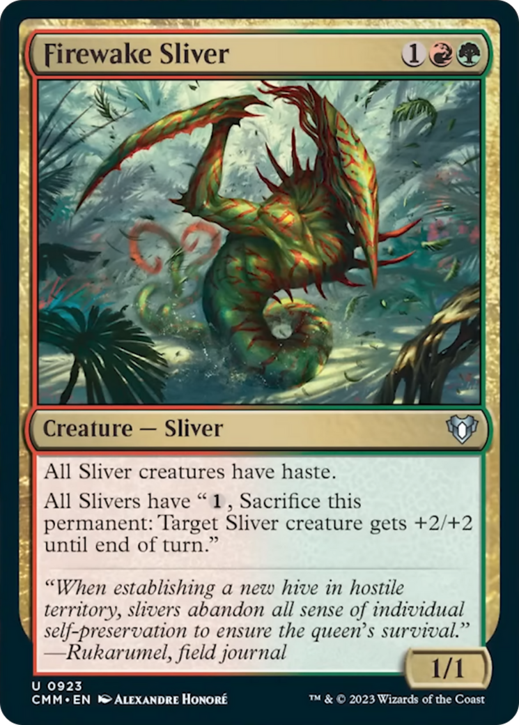 Firewake Sliver [Commander Masters] | Tabernacle Games