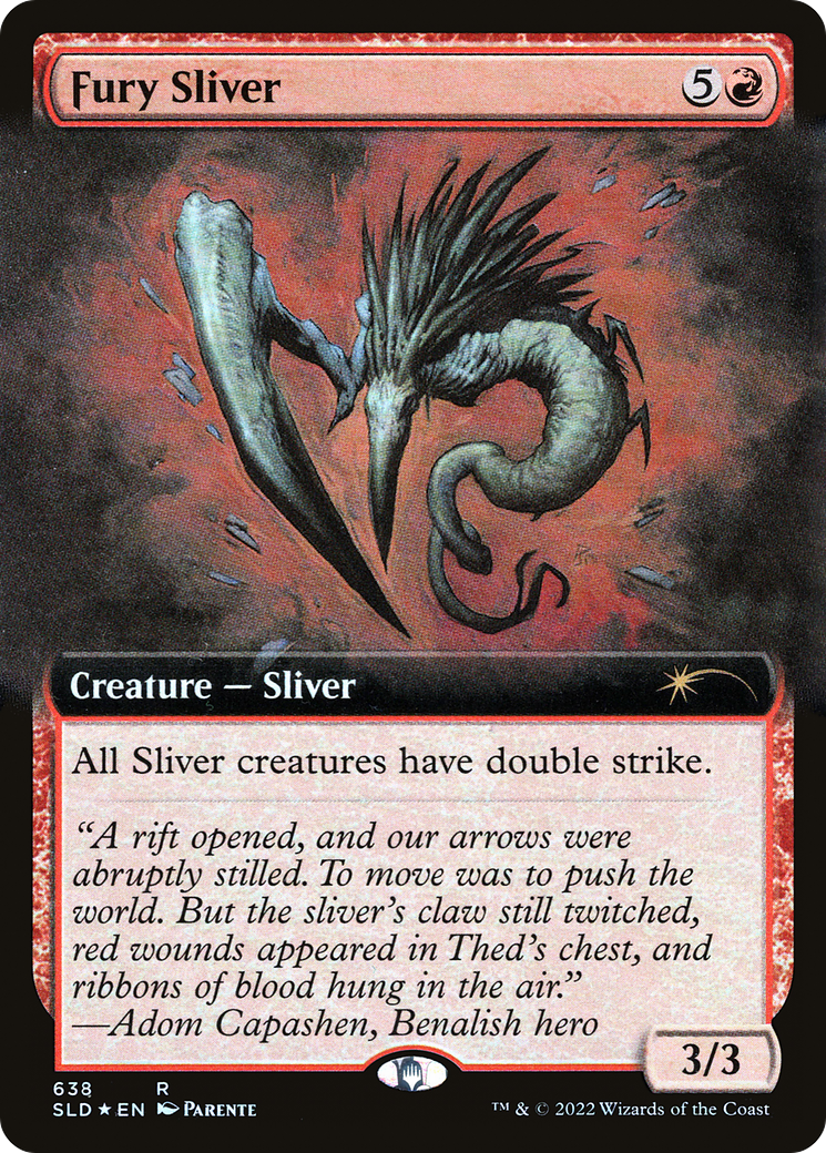 Fury Sliver (Extended Art) [Secret Lair Drop Promos] | Tabernacle Games