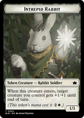 Bat // Intrepid Rabbit Double-Sided Token [Bloomburrow Tokens] | Tabernacle Games