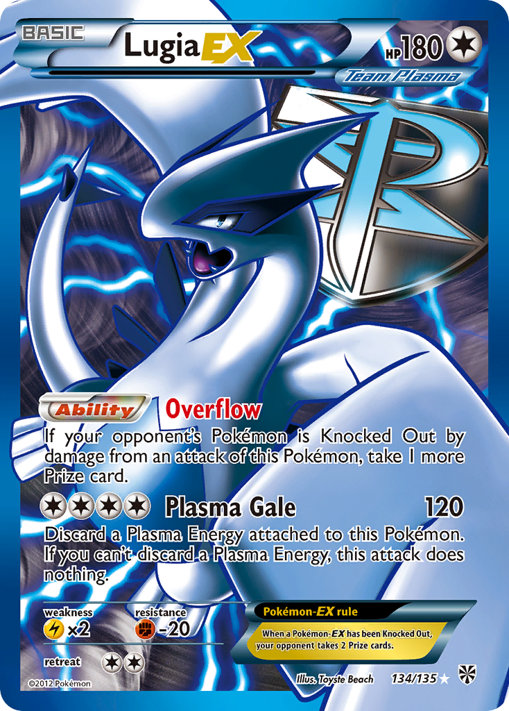 Lugia EX (134/135) [Black & White: Plasma Storm] | Tabernacle Games