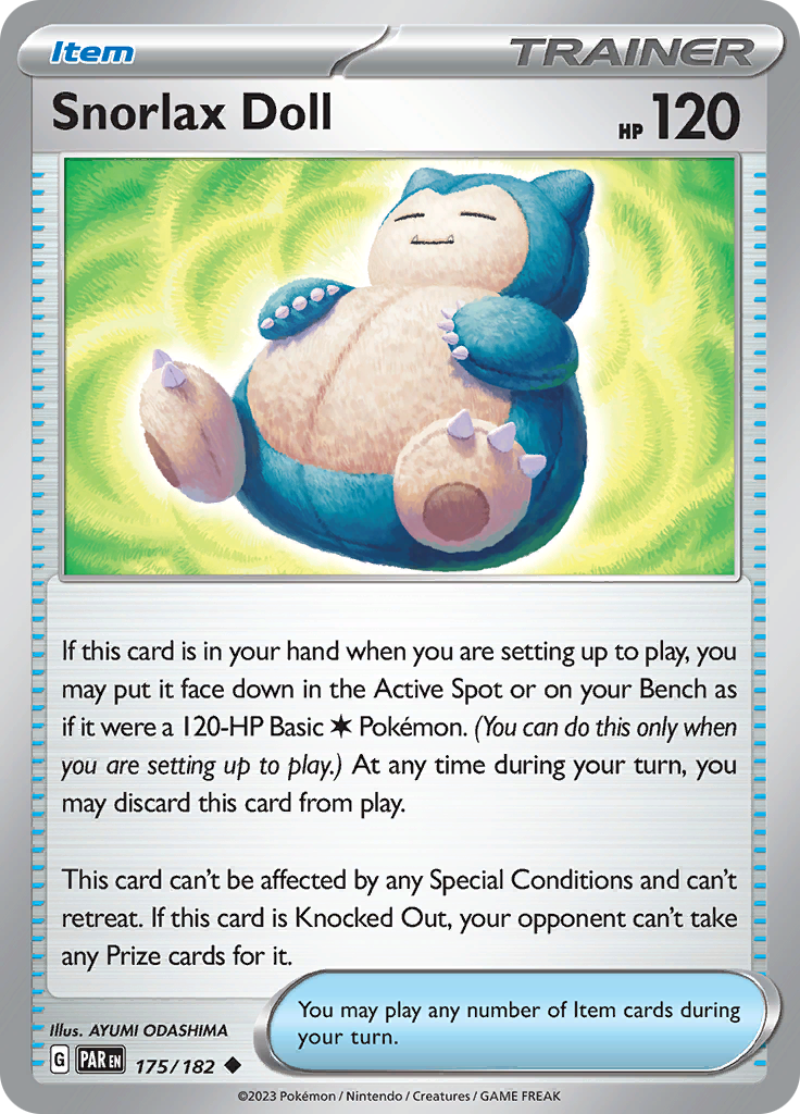 Snorlax Doll (175/182) [Scarlet & Violet: Paradox Rift] | Tabernacle Games