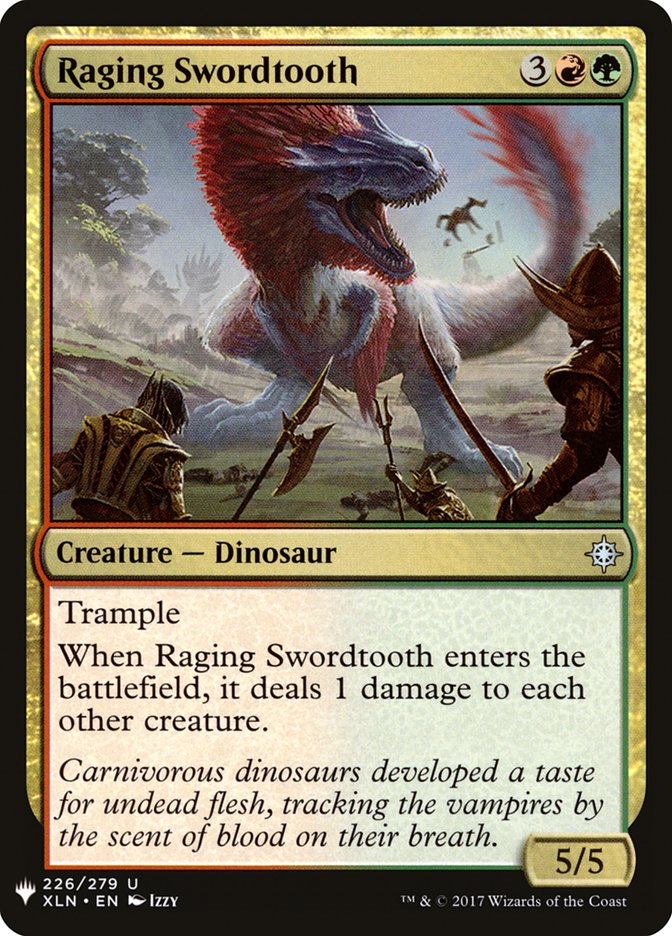 Raging Swordtooth [Mystery Booster] | Tabernacle Games