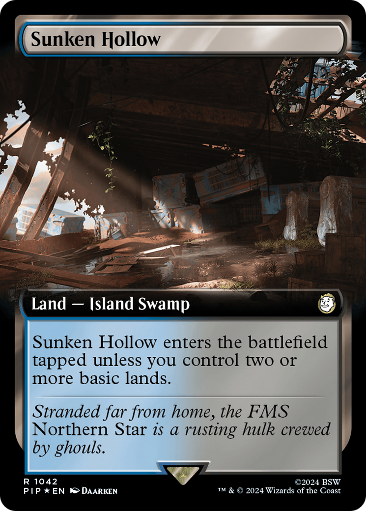 Sunken Hollow (Extended Art) (Surge Foil) [Fallout] | Tabernacle Games