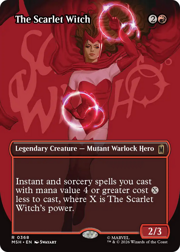 The Scarlet Witch (Borderless) [Marvel Super Heroes] | Tabernacle Games