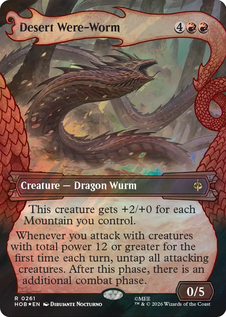 Desert Were-Worm (Showcase) (Surge Foil) [The Hobbit] | Tabernacle Games