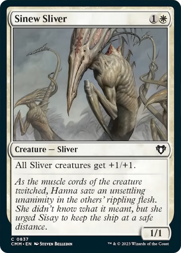 Sinew Sliver [Commander Masters] | Tabernacle Games