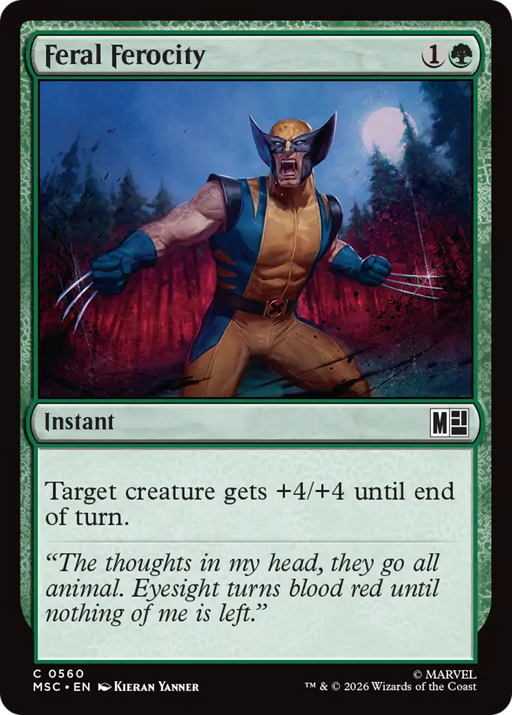 Feral Ferocity [Marvel Super Heroes Commander] | Tabernacle Games