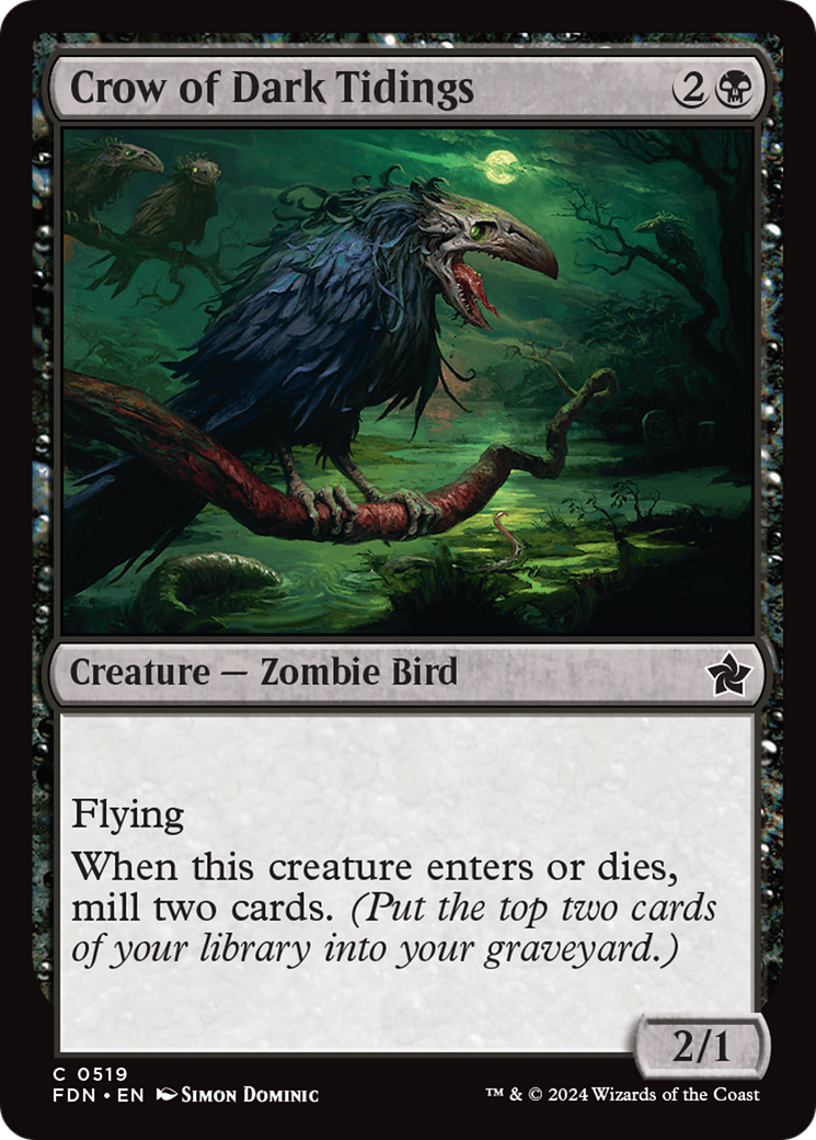 Crow of Dark Tidings [Foundations] | Tabernacle Games