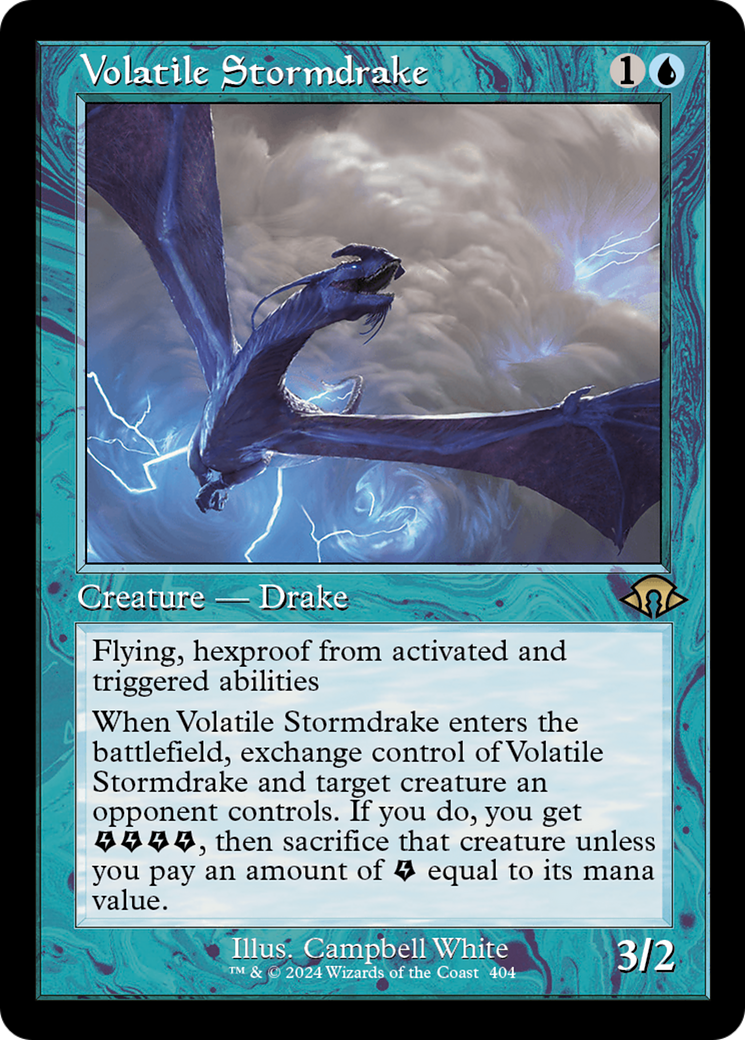 Volatile Stormdrake (Retro) [Modern Horizons 3] | Tabernacle Games