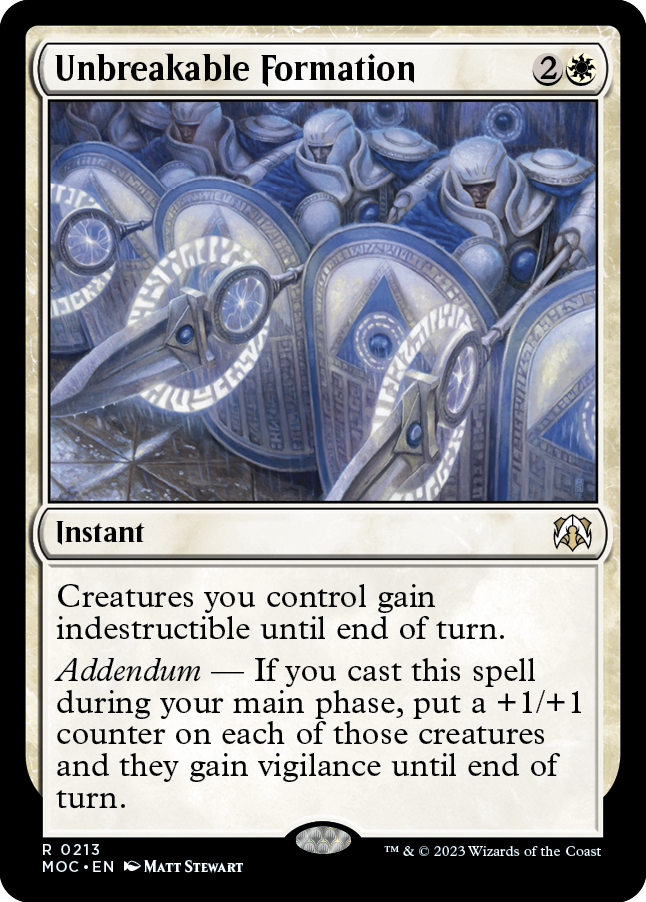 Unbreakable Formation [March of the Machine Commander] | Tabernacle Games