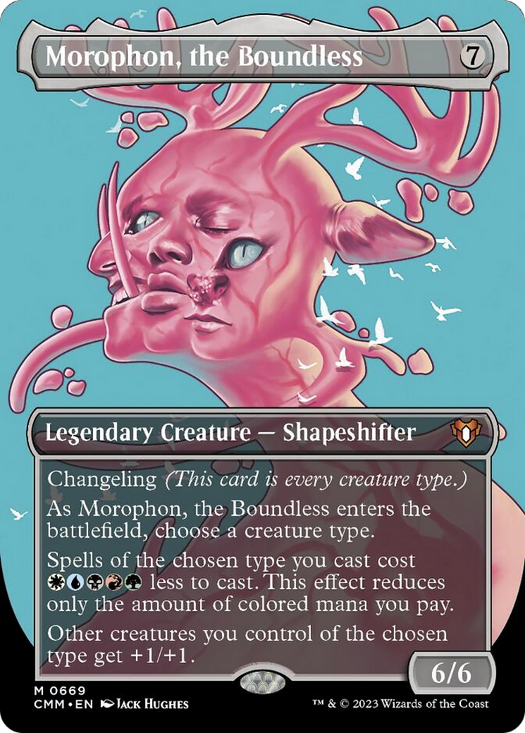 Morophon, the Boundless (Borderless Profile) [Commander Masters] | Tabernacle Games