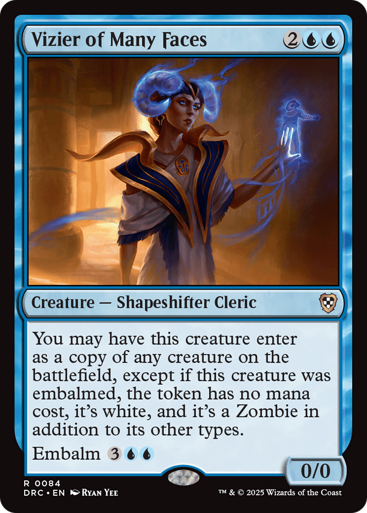 Vizier of Many Faces [Aetherdrift Commander] | Tabernacle Games
