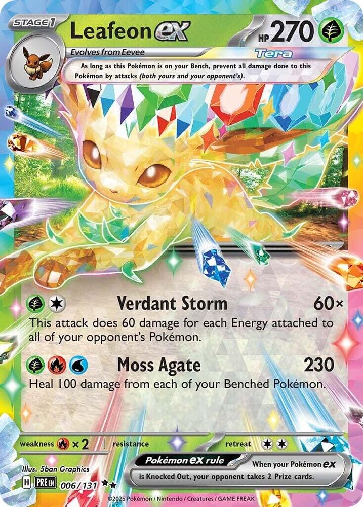 Leafeon ex (006/131) [Scarlet & Violet: Prismatic Evolutions] | Tabernacle Games