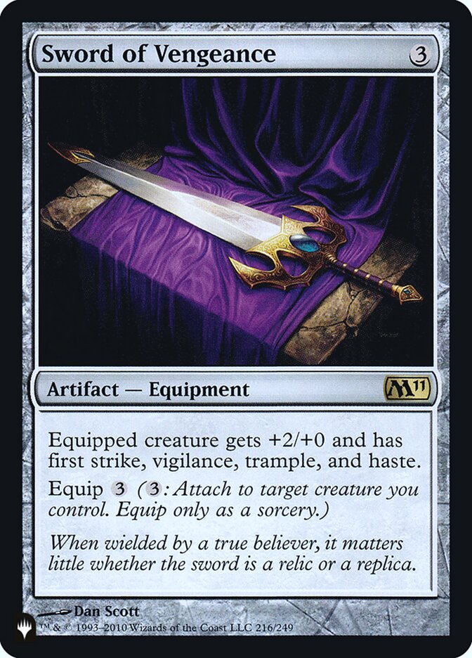 Sword of Vengeance [The List] | Tabernacle Games