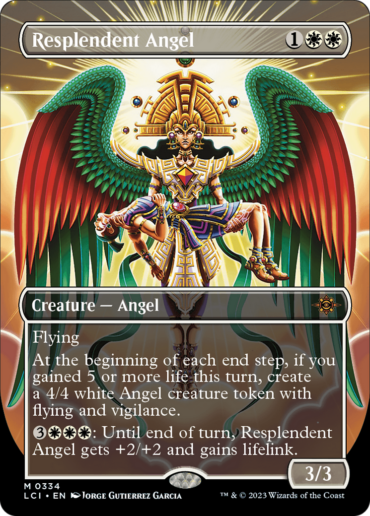 Resplendent Angel (Borderless) [The Lost Caverns of Ixalan] | Tabernacle Games