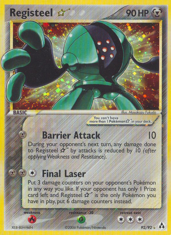 Registeel Star (92/92) [EX: Legend Maker] | Tabernacle Games