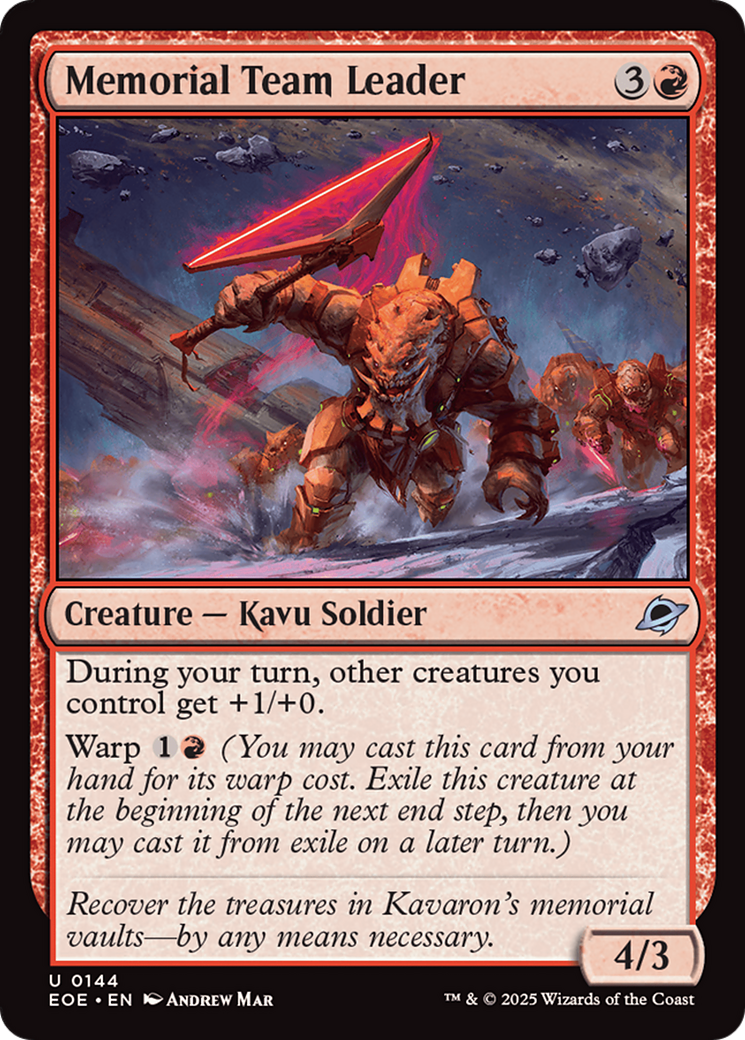 Memorial Team Leader [Edge of Eternities] | Tabernacle Games